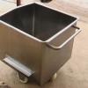 廠家供應食品小料車 不銹鋼手推式料斗車 200L標準小料車