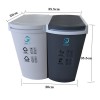 分類(lèi)垃圾桶干濕分離大號(hào)雙層帶蓋家用廚房余客廳專(zhuān)用簡(jiǎn)約環(huán)保防臭