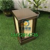 電鍍仿古落地燈不銹鋼拉絲草坪燈售樓部出入展示區(qū)石柱燈