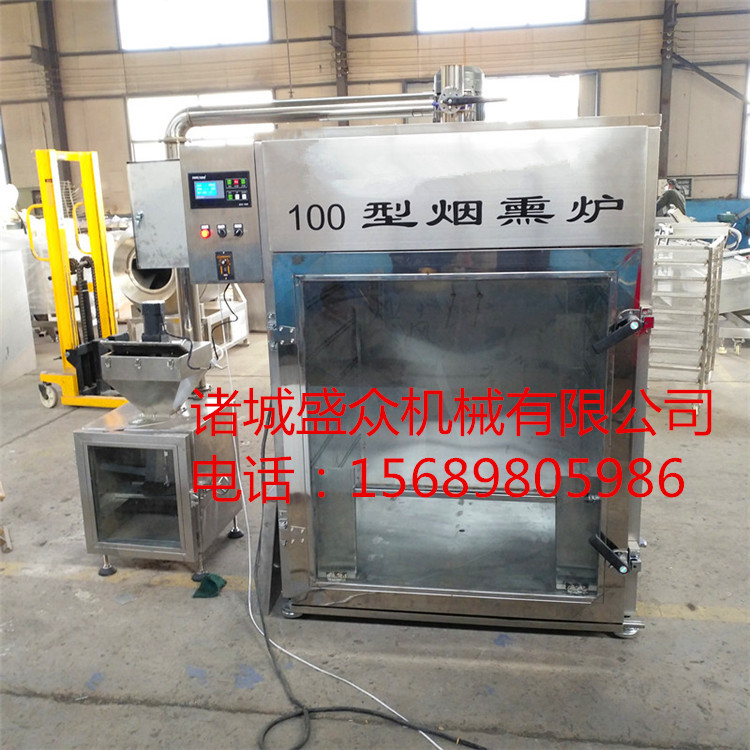 盛眾供應(yīng)煙熏爐   全自動煙熏爐 蒸熏烤爐 食品斬拌機(jī) 600L滾揉機(jī)示例圖2